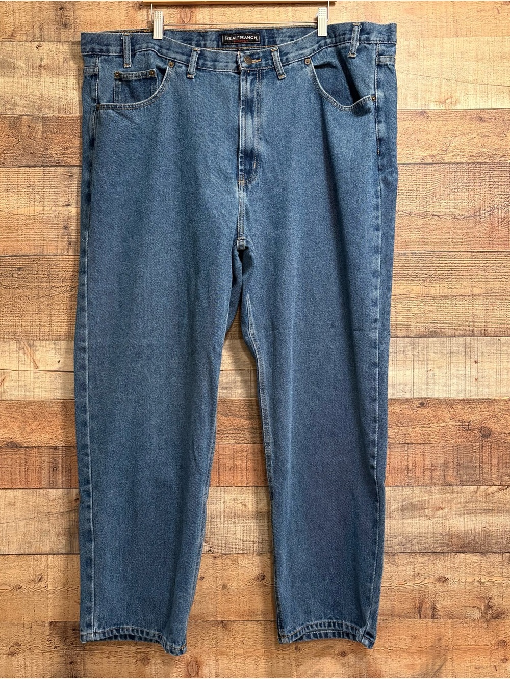 Real Ranch Regular Fit Men’s Jeans Size 46x30 Dark Wash Denim 0058